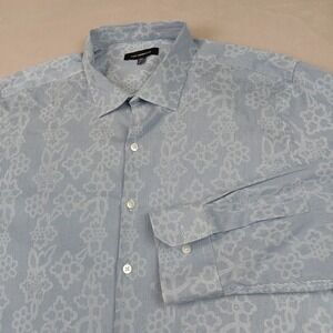 Westzeroone XXL Mens Shirt Casual Button Down Long Sleeve Floral